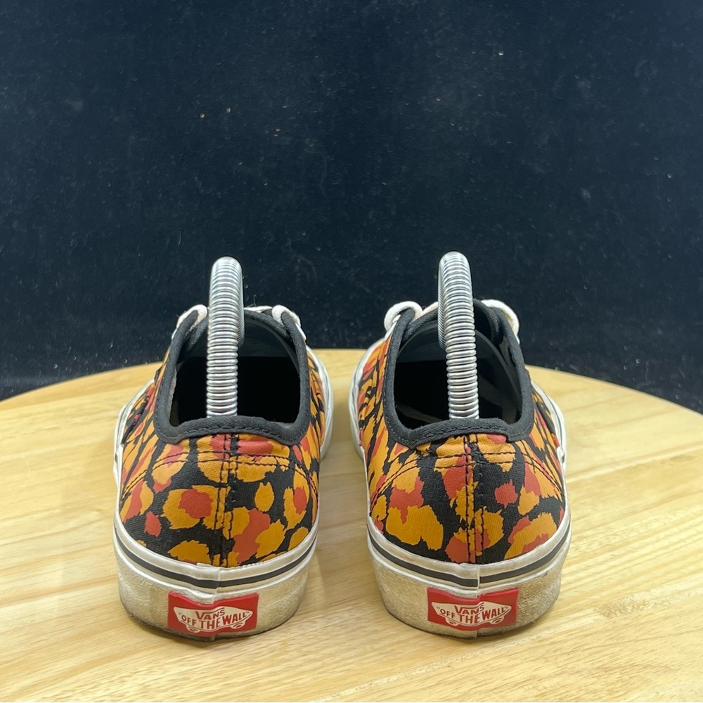 Vans Classic Lace Up Orange/Black Animal Print Women’s Size 6.5 - Picture 5 of 10